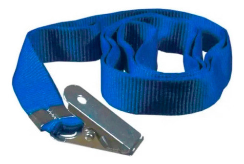 Cordão Para Crachá Com Jacaré Azul Royal 12mm Cassmar 10un 0