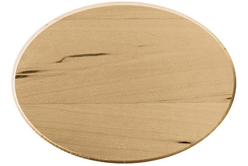 Placa Fina Ovalada De Madera De Tilo, 5.0 X 7.0&nbsp;in 0