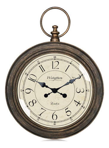 Westzytturm Reloj De Pared Rustico Grande De 24 Pulgadas, Si 0