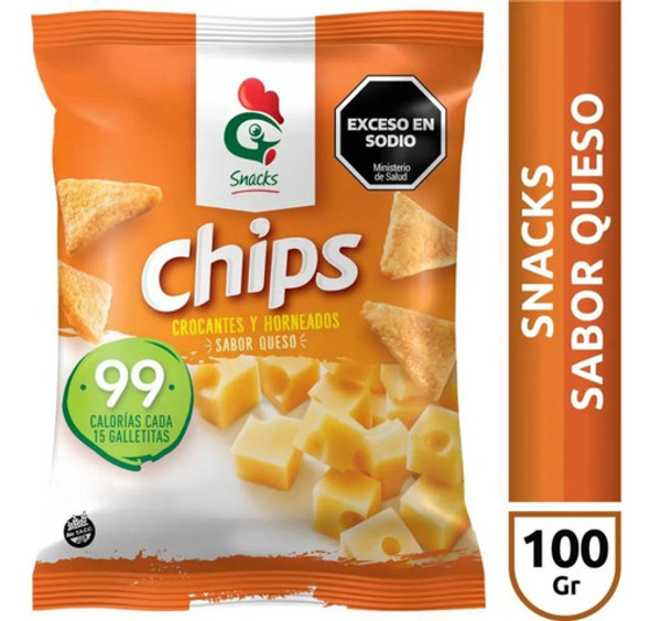 Gallo Snack Chips Sabor Queso 100 Gr X 12 Unidades Sin Tacc 1