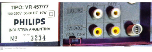 Videocassetera Philips Vr 457-77 Grabador 1