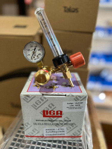 Regulador Liga Autorregulado Para Argon Con Caudalimetro 1