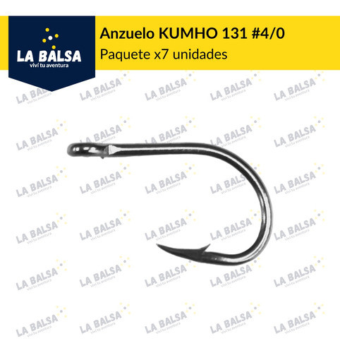 Anzuelo Kumho 131 #4/0 (x7 U) (atado Mosca) (prodv) 1
