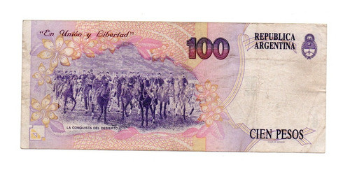 Billete Argentina 100 Pesos Convertibles 1º Dis Bottero 3080 1