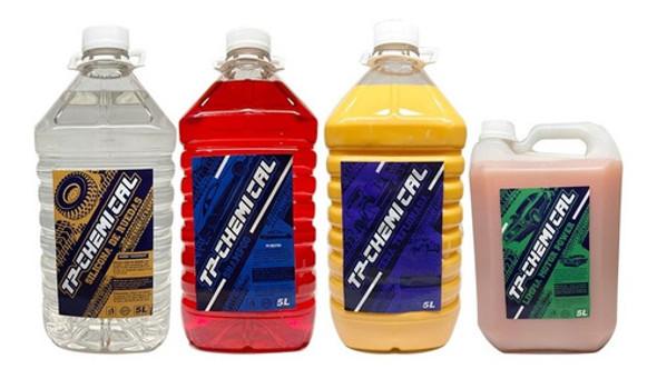 Kit Silicona Ruedas + Shampoo + Cera Rápida + Desengrasante 0