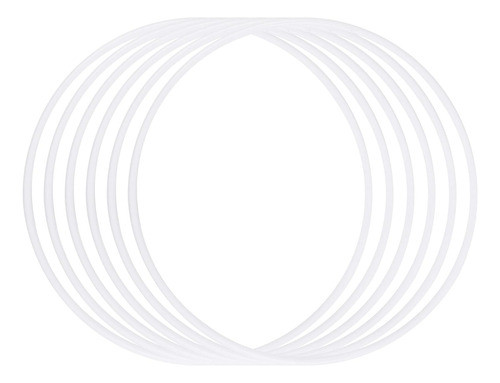 Aros Plasticos Blancos Atrapasueños Manualidades 20cm X8uds 0