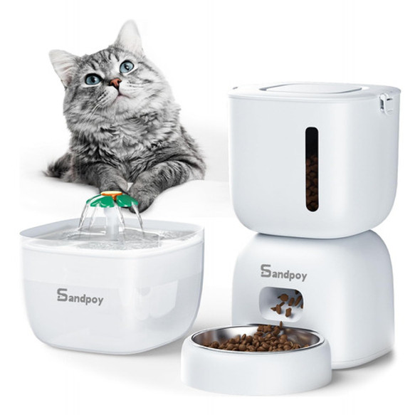 Alimentador Automático Para Gatos Y Perros 4 Comidas Diarias 0