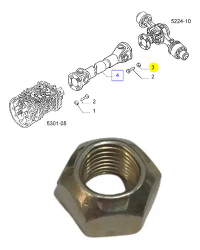 Tuerca Corona De Cardan Stralis Iveco 17309231 0