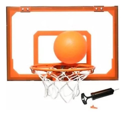 Mini Tablero De Basket Basquet 18 Pulgadas Pelota Inflador 0