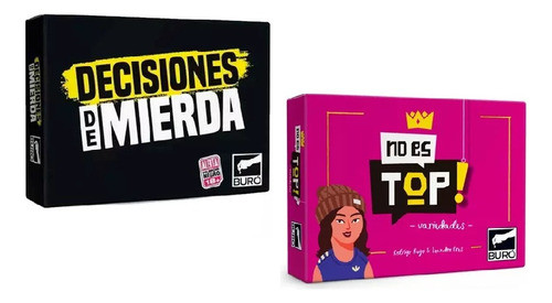 Combo Juego De Cartas Decisiones De Mierda + No Es Top 0