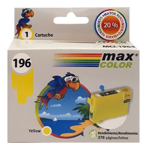 Cartucho Maxcolor Amarillo Compatible Epson Xp-101 T196420 0
