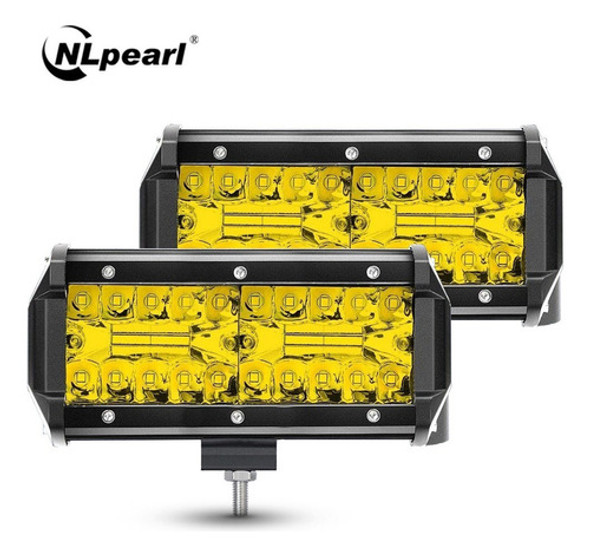 Para Par Barra De Farol 40 Led 120w 7 Polegadas 4x4 Jeep 0