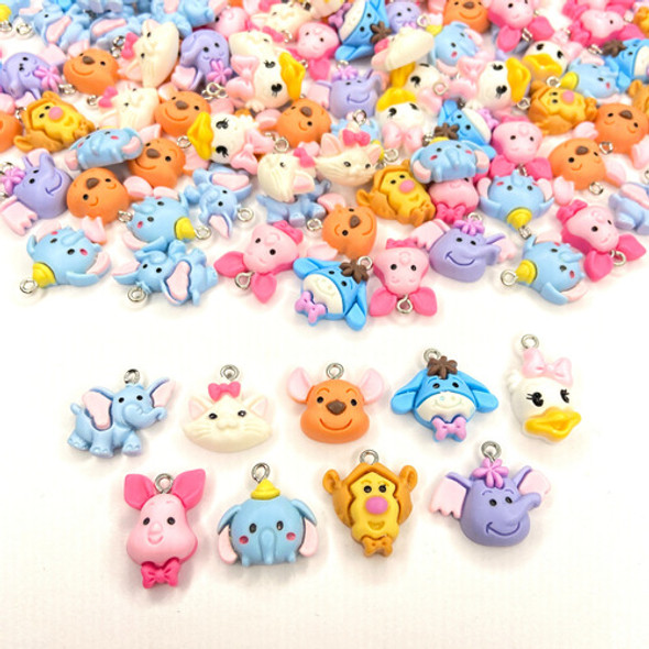 10pçs Pingente Cabeça Personagens Em Pares-pulseira Brinco 0