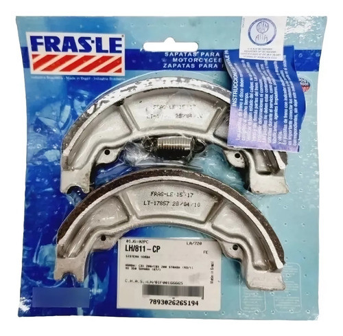 Zapatas De Freno Frasle Honda Cbx 200 Aero Strada Spot Moto 0