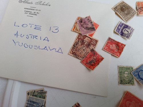 Lote Antiguas Estampillas Austria Yuguslavia Otras Leer L13 1