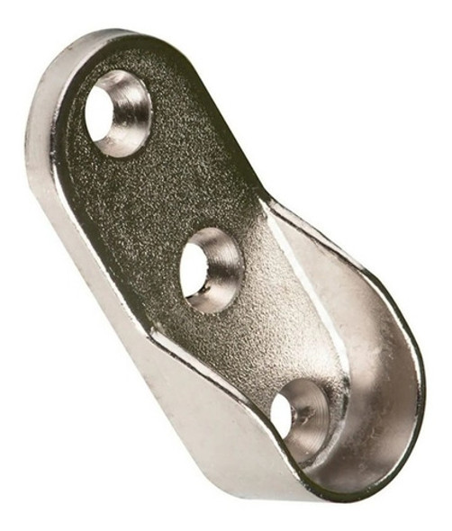 Soporte Lateral Caño Oval Perchero Placard Niquel Bolsa 50u 1