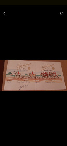 Etiqueta Marquilla Papel Antigua Colección Sportsmen Soft 1