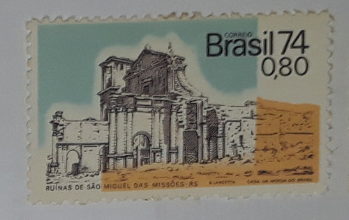 Selo Antigo Ruinas De S Miguel Das Missoes - 1974 0