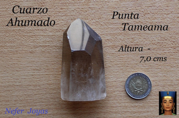 Punta Maestro Cuarzo Ahumado Canalizador - Altura 7,0 Cms 1