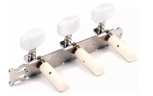 Tarraxas Pino Grosso Violão Nylon Dourada + Corda Nylon Cana 0