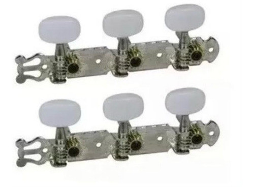 Tarraxas Pino Grosso Violão Nylon Dourada + Corda Nylon Cana 1