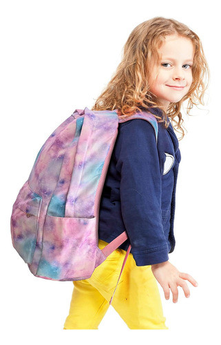 Kit Mochila Lanchera Y Cartuchera Rugici Tenido Fucsia 1