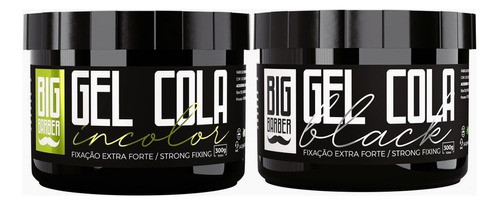 Gel Cola Big Barber 300g Meio A Meio Caixa Com 6 Unidades 1