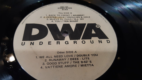 Dwa Underground Double You B52s Deee Lite Vinilo Maxi Italy 0