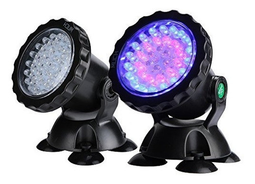 Muchos Piscina De Jardín Estanque De Acuario Luces 36 Led Im 0