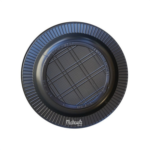 Plato Descartable Negro X500 Unidades Fiesta Torta 0