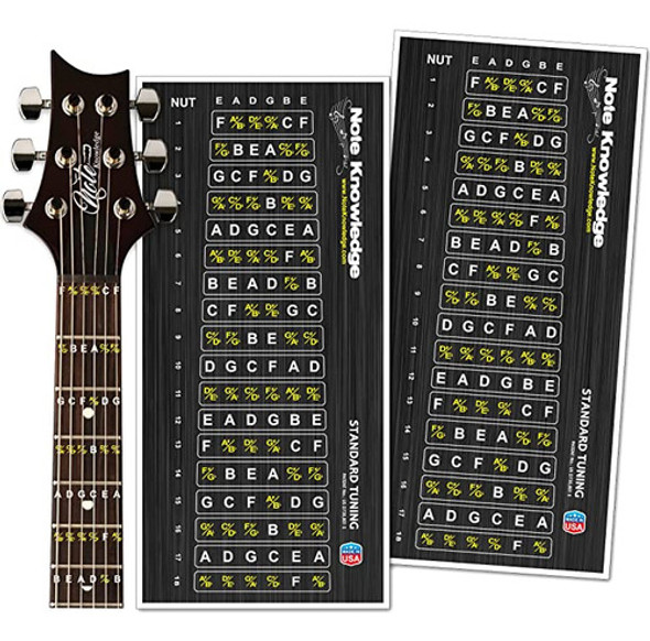 Adhesivos Para Notas De Diapason De Guitarra-acordes/escalas 0