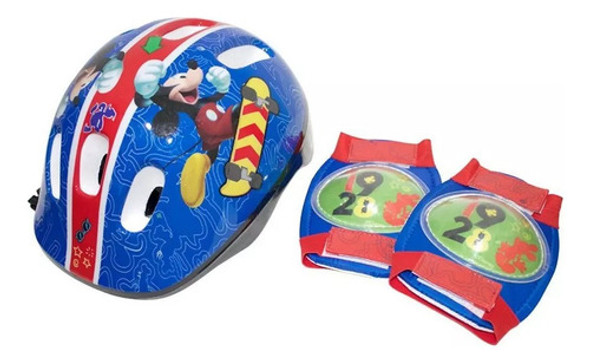 Set De Casco Con Protección Mickey- Original Disney- 0