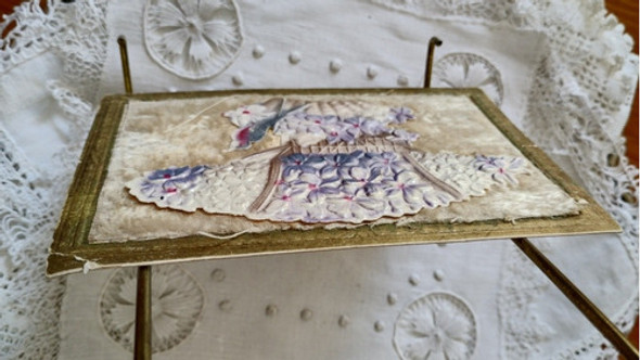 Antigua Postal Con Flores 1