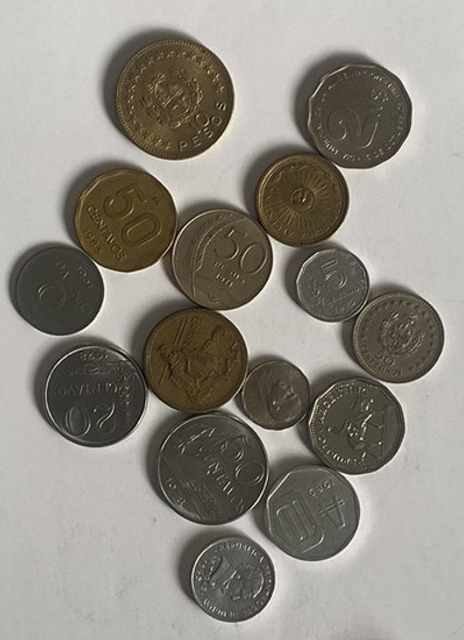15 Monedas Antiguas Distintas, Lote Mercosur, Mer10 1