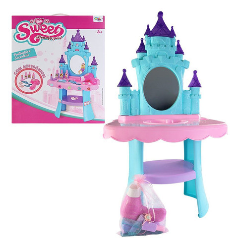 Salão Beleza Penteadeira Infantil Castelo Princesas 0