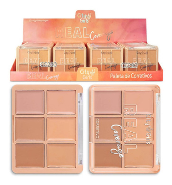 24 Paleta Corretivo Real Coverage  - City Girls 0