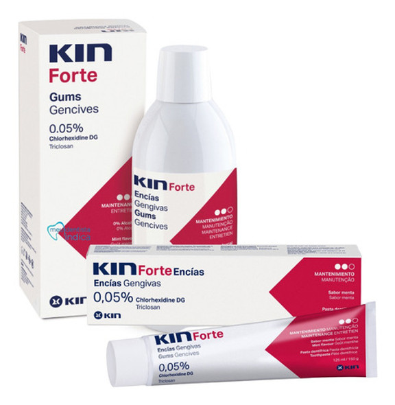 Kin Forte Kit (enxaguatório 500ml + Creme Dental) Pharmakin 0