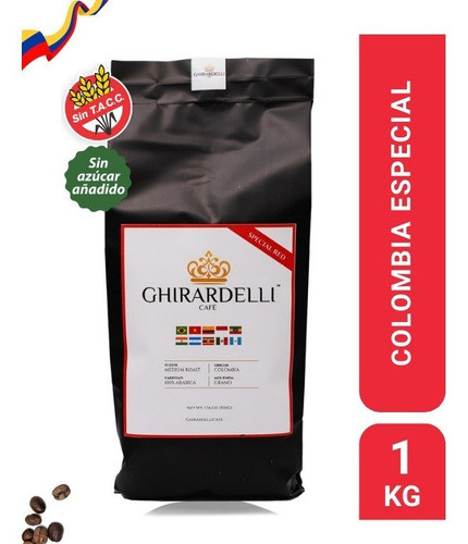 Café Colombia 1 Kg Tostado En Grano, Sin Tacc Sin Azucar 0