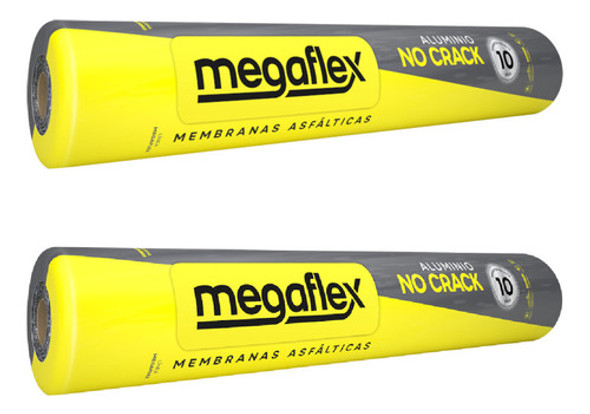 2 Rollos Membrana Asfaltica No Crack X 35 Kg Megaflex Alum 0