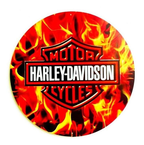 Placa Decorativa All Classics Harley Davidson Fire 0