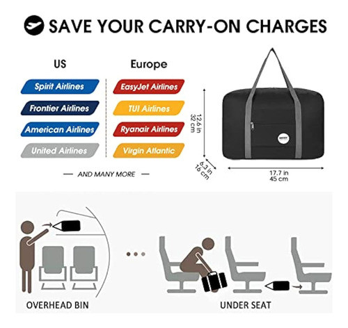 For Spirit Airlines - Bolsa De Viaje Para 1