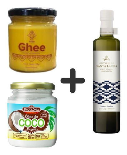 Acete De Coco + Aceite Oliva + Ghee Combo Cocina 0