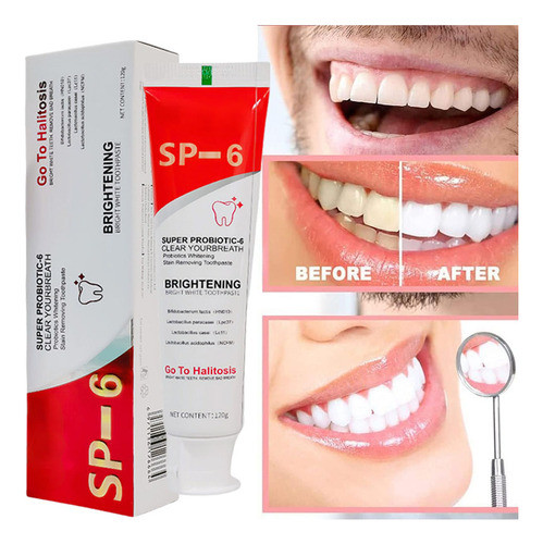 Pasta De Dentes Clareadora Probiótica 2* Sp-6, Limpeza Profu 1