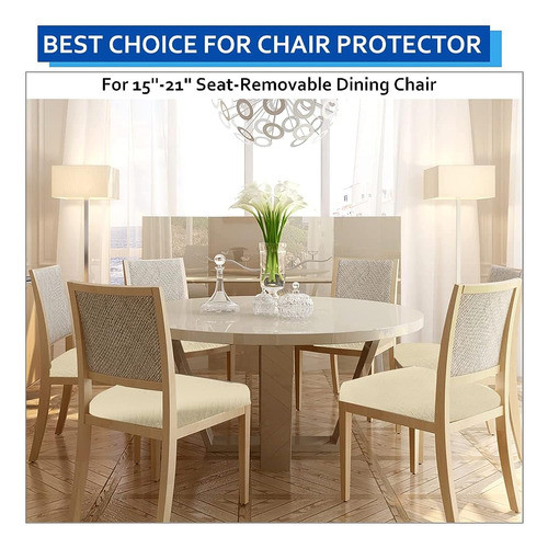 Buyue Dining Room Chair Seat Covers Set Of 6, Luxury Jacquar 1