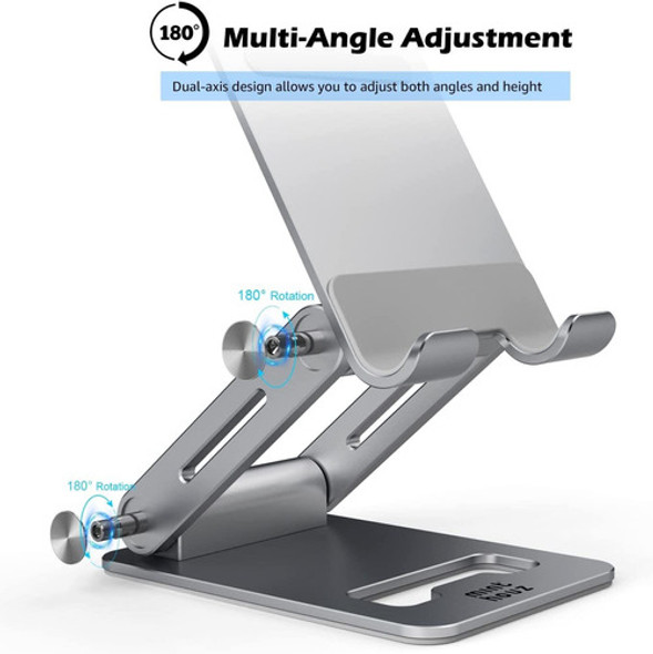 Soporte Para Telefono Movil Plegable - Plateado 1