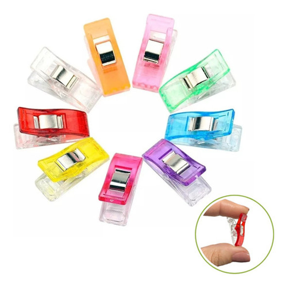 Kit 15 Mini Prendedor Tecido Clip Alinhava Costura Patchwork 0