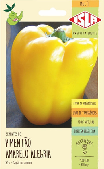 Sementes De Pimentão Amarelo Alegria Isla 0