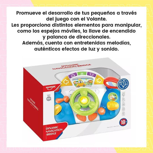 Volante Infantil Juguete Con Luz Y Sonido Para Bebé 1