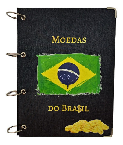 Álbum 240 Moedas Antigas De Coleção Numismática Brasil + Pvc 0