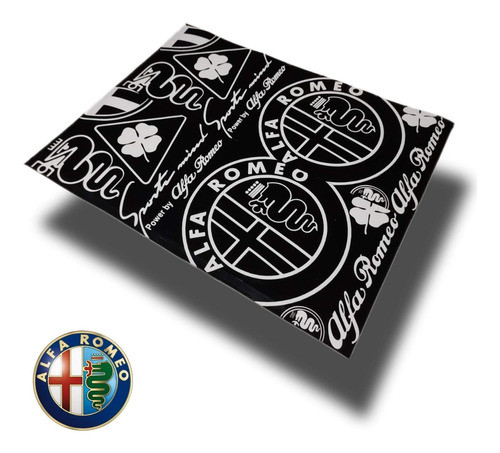 Vinilo Parantes Multilogo Alfa Romeo Accesorio 1